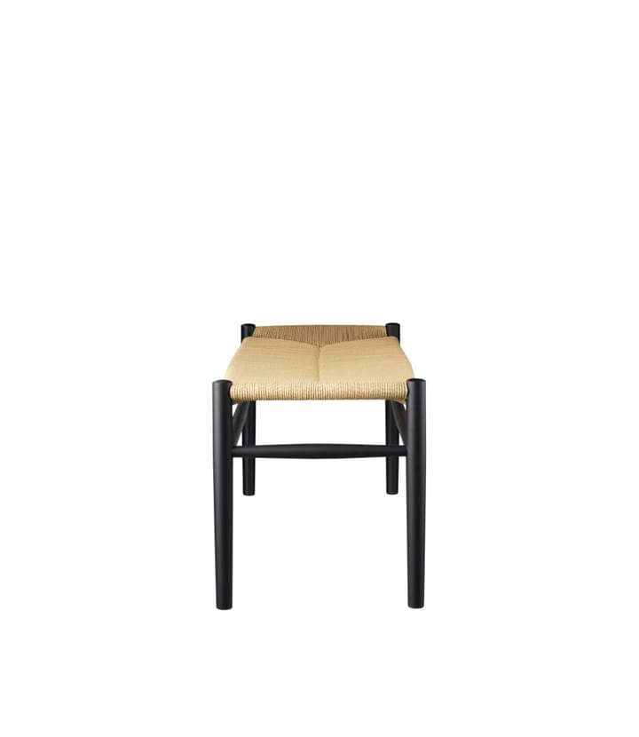 Banco J83B RAL 9005 brillo 10, Beech black painted-nature FDB Møbler