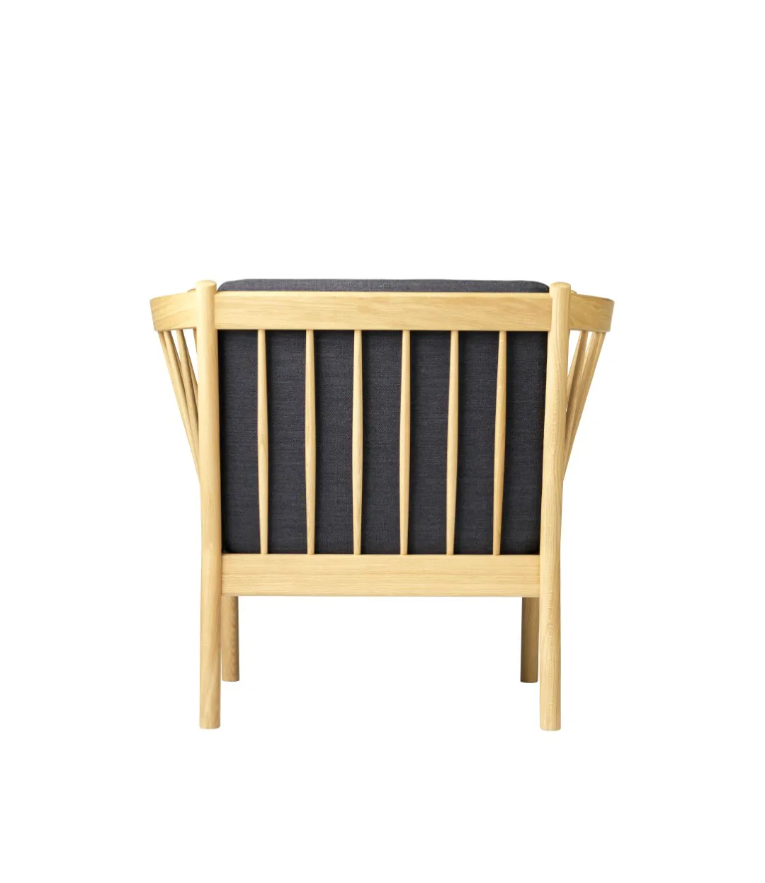 Butaca J146, Oak nature lacquered-dark grey FDB Møbler