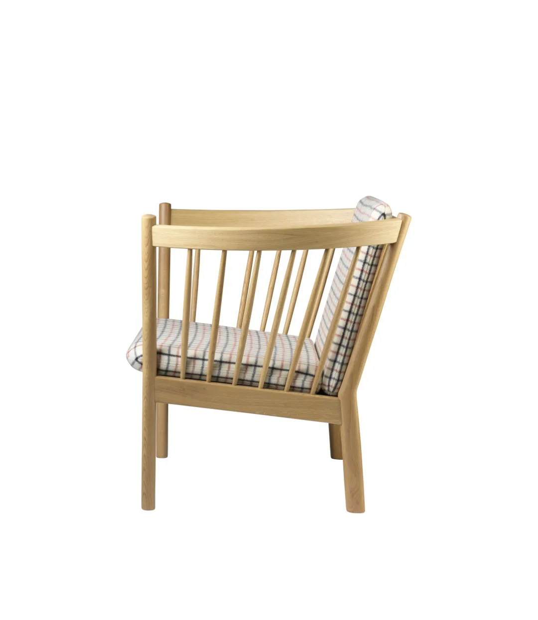 Butaca J146, Oak nature lacquered-red diced FDB Møbler