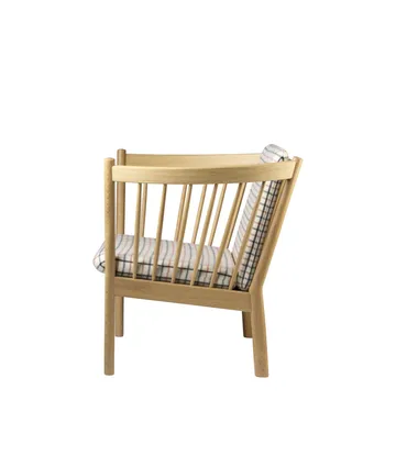 Butaca J146 - Oak nature lacquered-red diced - FDB Møbler