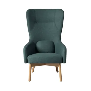 Butaca L35 Gesja Wing Chair - Green-lacquered oak - FDB Møbler