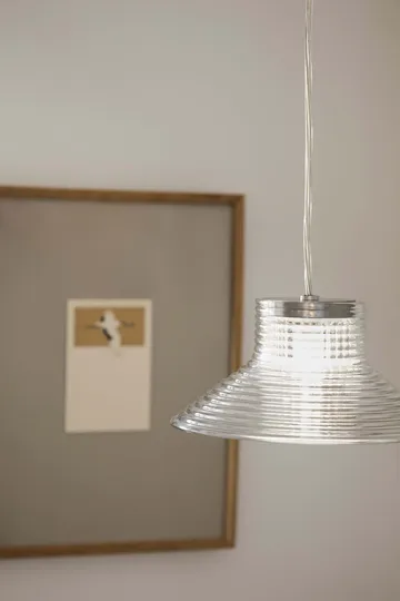 Lámpara colgante U11 Sletterhage - Aluminio-cristal opalino - FDB Møbler