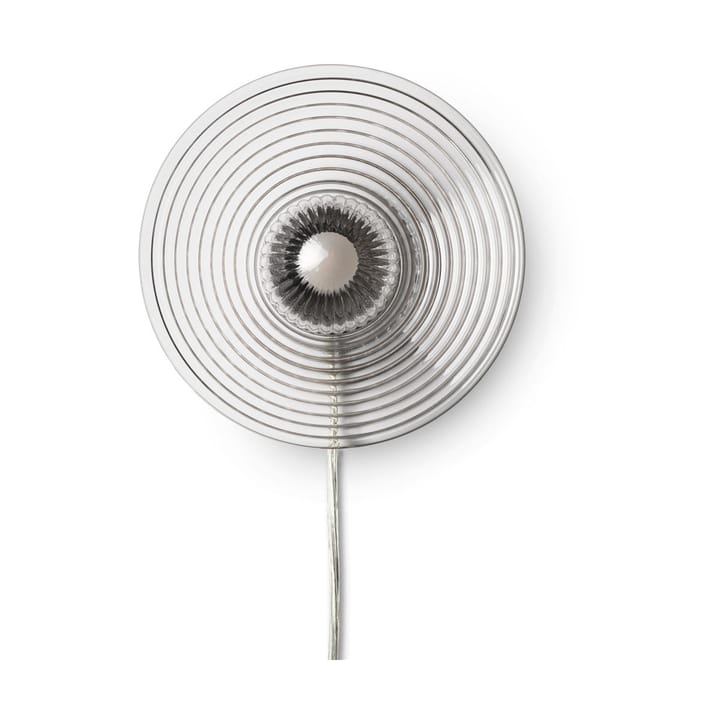 Lámpara de pared con cable U12 Sletterhage - Fluted glass-aluminium - FDB Møbler