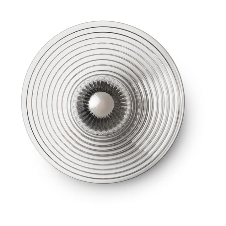 Lámpara de pared U12 Sletterhage - Fluted glass-aluminium - FDB Møbler