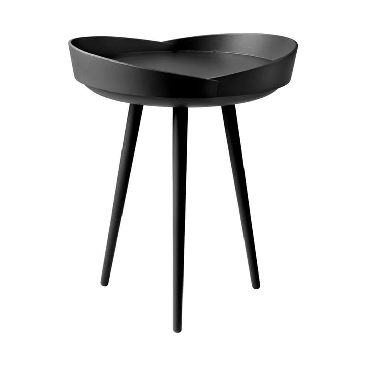 Mesa con bandeja D106 Bakkedal Ø38 cm - Beech black painted - FDB Møbler