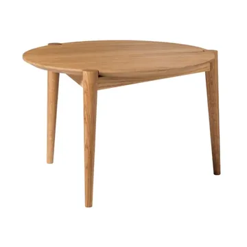 Mesa de centro D102 Søs Ø55 cm - Roble macizo aceitado - FDB Møbler