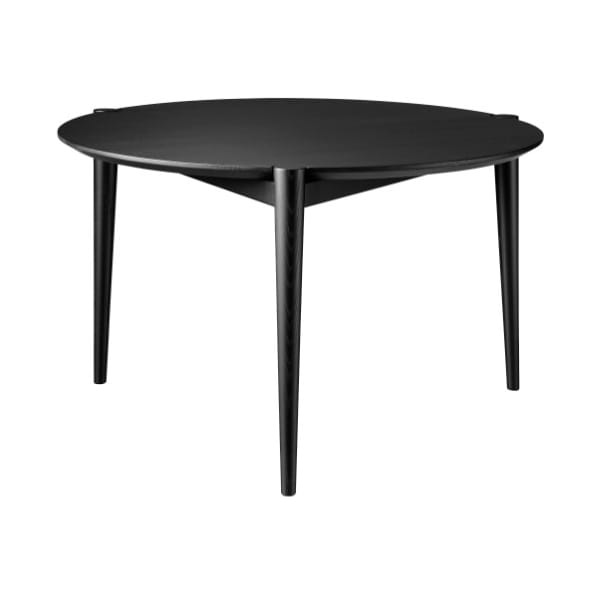 Mesa de centro D102 Søs Ø70 cm - Oak black painted - FDB Møbler