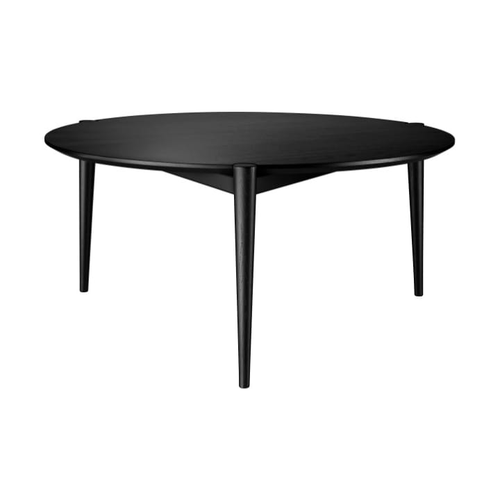 Mesa de centro D102 Søs Ø85 cm - Oak black painted - FDB Møbler