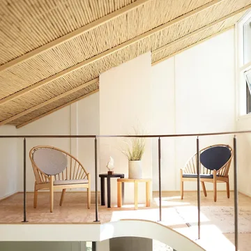 Mesa de centro D108 Ragnesminde, Ø48 cm - Melocotón - FDB Møbler