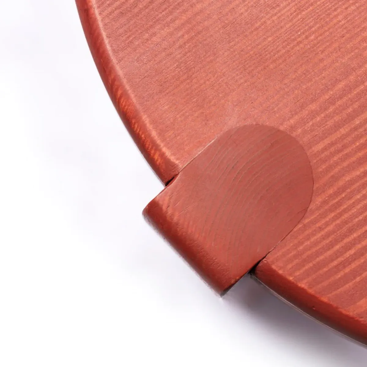 Mesa de centro D108 Ragnesminde, Ø48 cm, Rojo carmín FDB Møbler