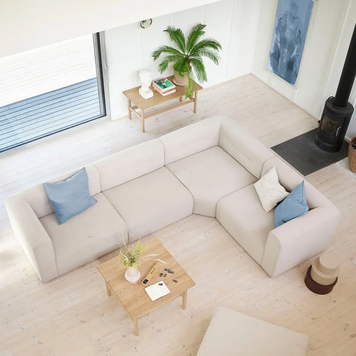 Mesa de centro D33 60x120 cm, Roble macizo aceitado FDB Møbler