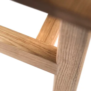 Mesa de centro D33 80x80 cm - Roble macizo aceitado - FDB Møbler