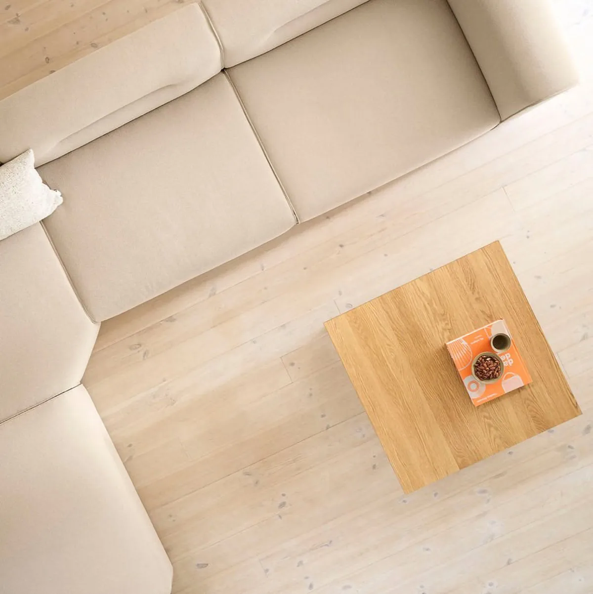 Mesa de centro D33 80x80 cm, Roble macizo aceitado FDB Møbler