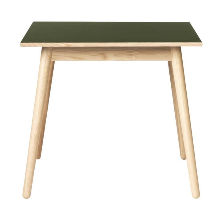 Mesa de comedor C35A 82x82 cm - Olive green-oak nature lacquered - FDB Møbler