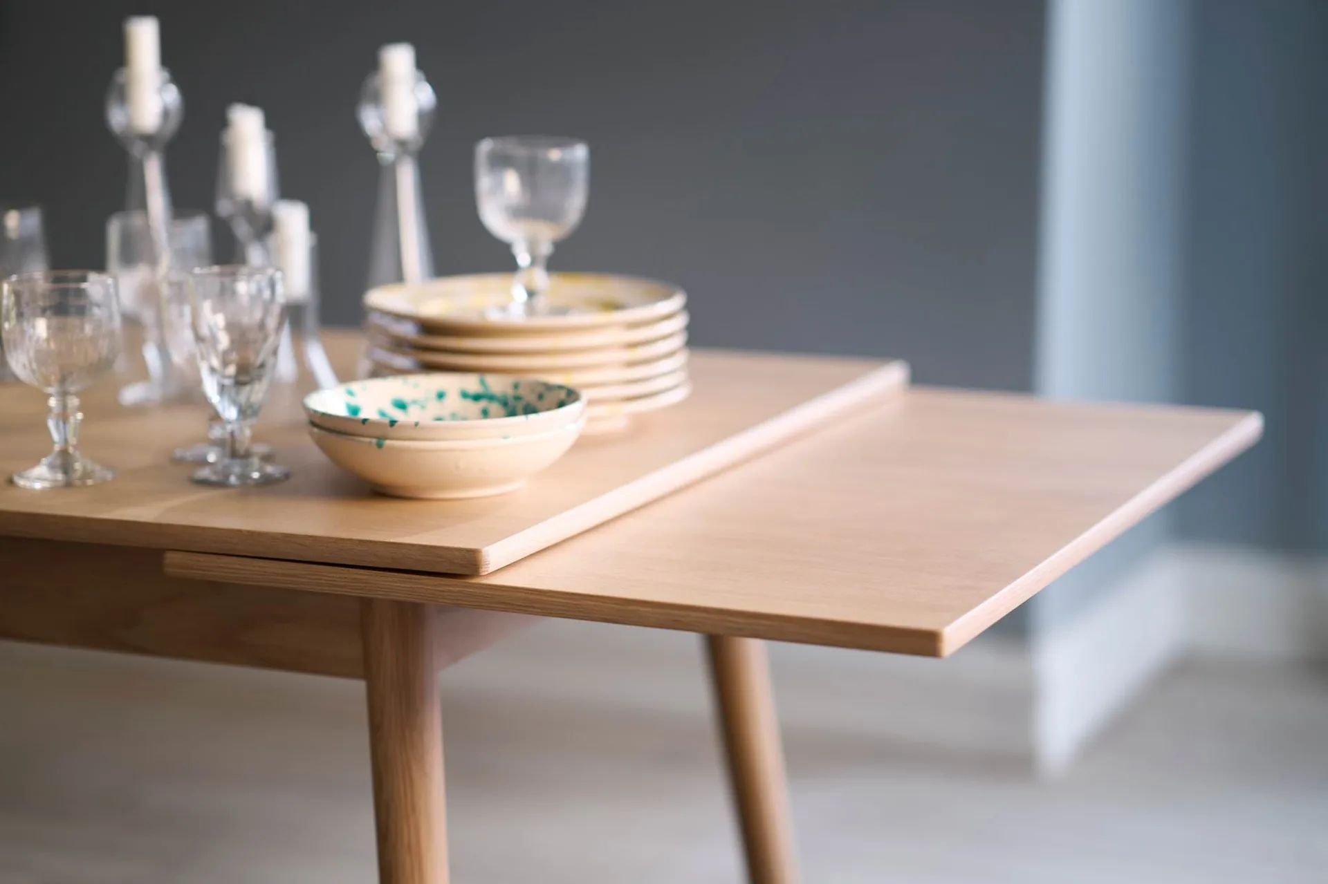 Mesa de comedor C35AH dutch extract 82x82 cm, Oak nature-oak nature lacquered FDB Møbler
