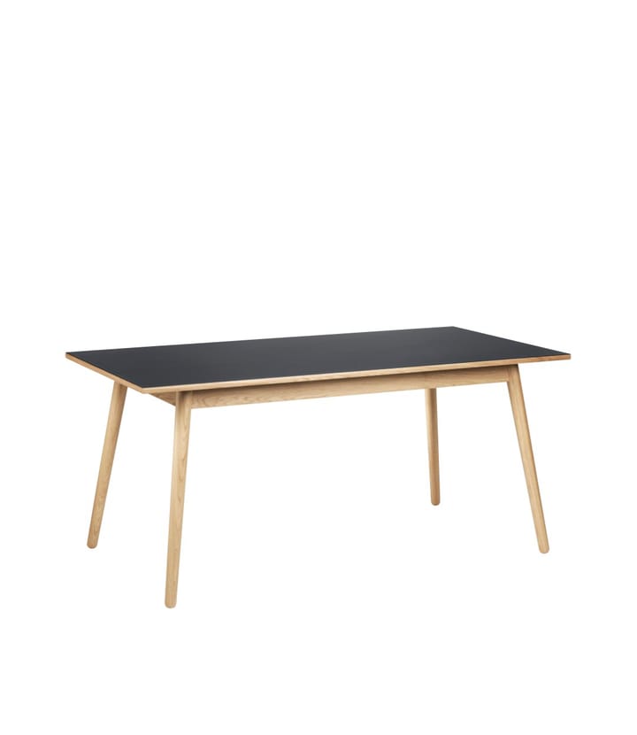 Mesa de comedor C35B 82x160 cm, Dark grey-oak nature lacquered FDB Møbler