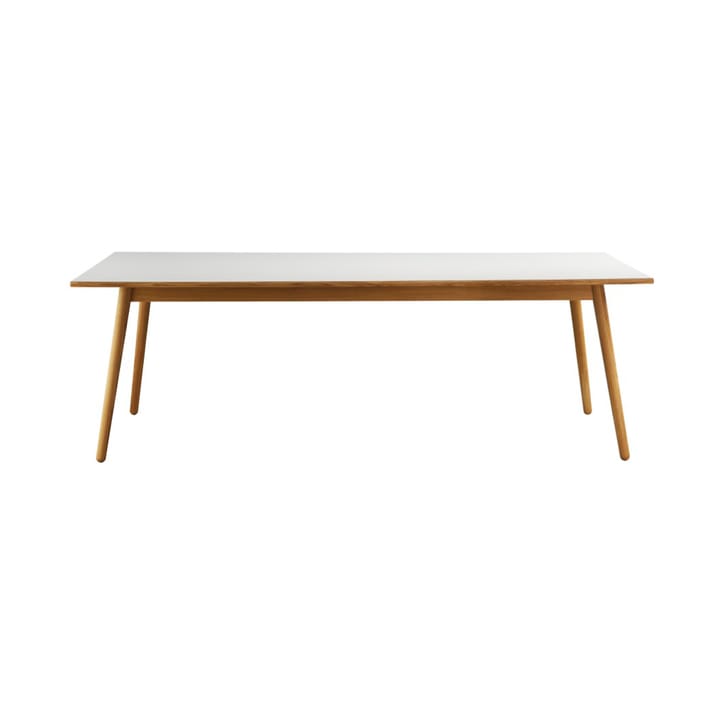 Mesa de comedor C35C 95x220 cm - Light grey-oak nature lacquered - FDB Møbler