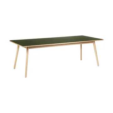 Mesa de comedor C35C 95x220 cm - Linóleo oliva-roble natural con barniz al agua - FDB Møbler