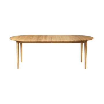 Mesa de comedor C62E Bjørk con 2 extensiones - Roble macizo aceitado - FDB Møbler