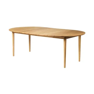 Mesa de comedor C62E Bjørk con 2 extensiones - Roble macizo aceitado - FDB Møbler