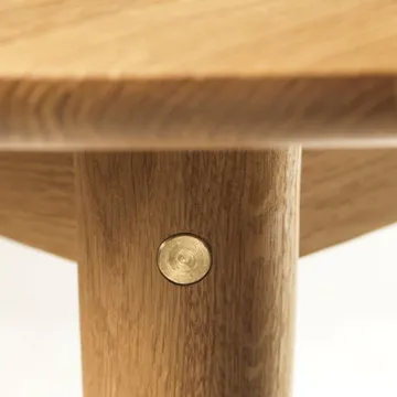 Mesa de comedor C62E Bjørk con 2 extensiones - Roble macizo aceitado - FDB Møbler