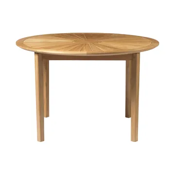Mesa de jardín M27 Sammen Ø120 cm - Teca maciza aceitada - FDB Møbler