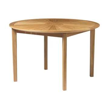 Mesa de jardín M27 Sammen Ø120 cm - Teca maciza aceitada - FDB Møbler