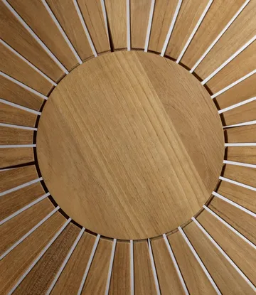 Mesa de jardín M27 Sammen Ø120 cm - Teca maciza aceitada - FDB Møbler