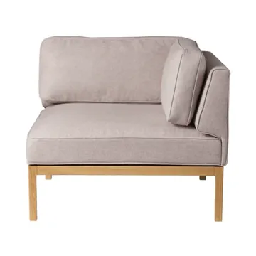 Módulo de sofá L37 7-9-13 esquina derecha 90 cm - Piedra-roble lacado - FDB Møbler