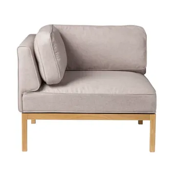 Módulo de sofá L37 7-9-13 esquina izquierda 90 cm  - Piedra-roble lacado - FDB Møbler