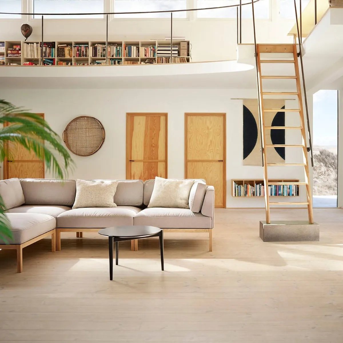 Módulo de sofá L37 7-9-13 esquina izquierda 90 cm , Piedra-roble lacado FDB Møbler