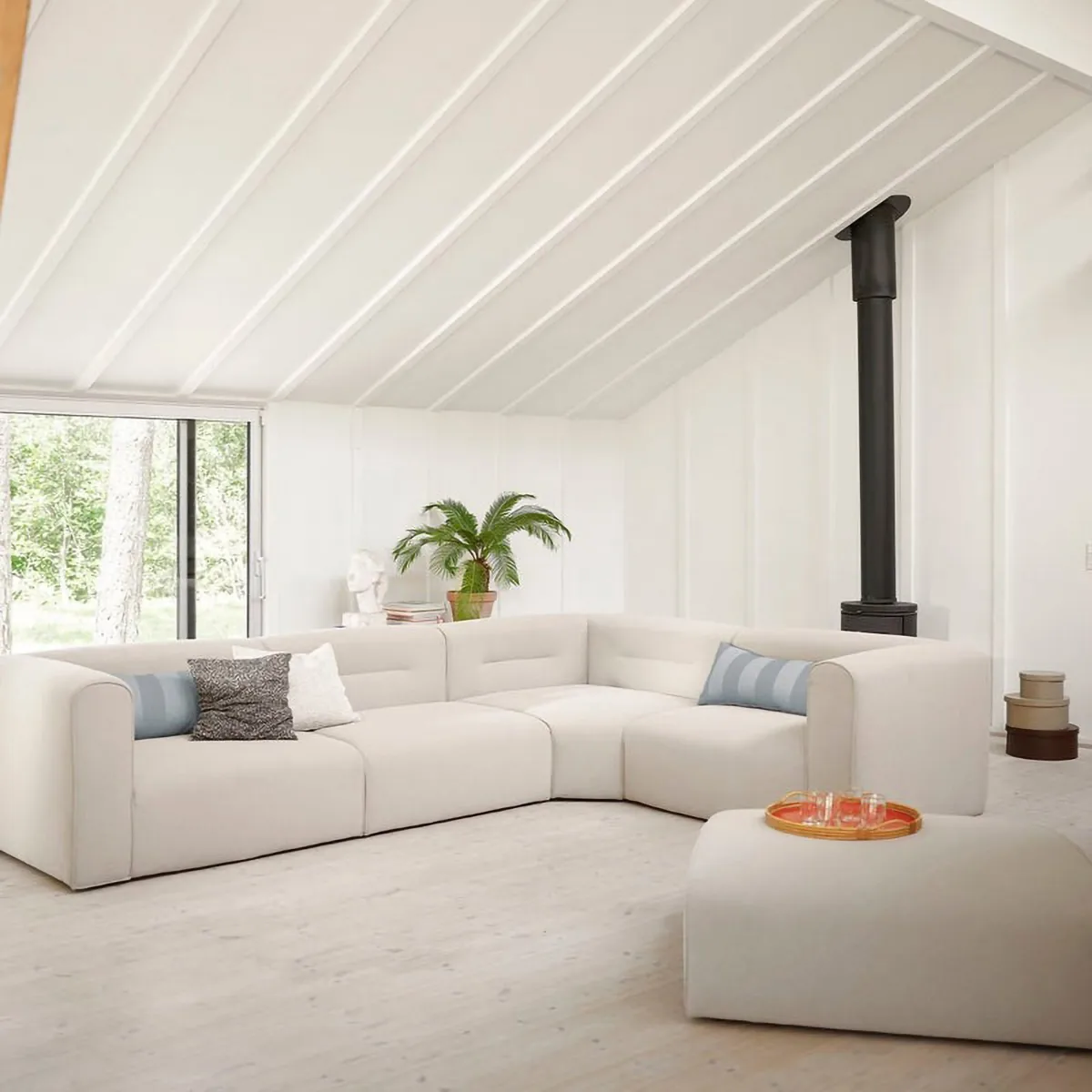 Módulo de sofá L44 Mols derecho, Beige FDB Møbler