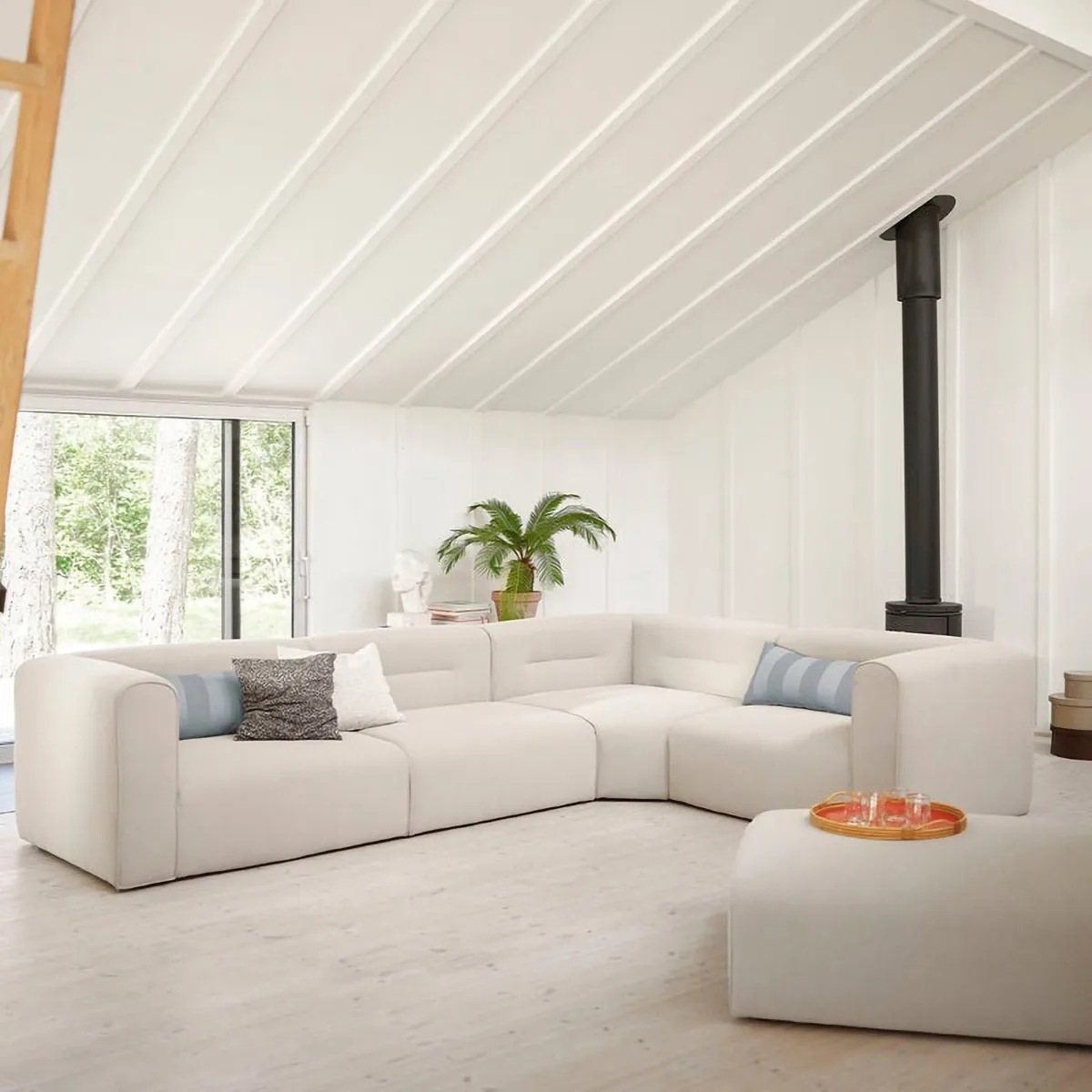 Módulo de sofá L44 Mols izquierdo, Beige FDB Møbler