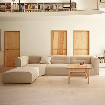 Módulo de sofá L44 Mols puf - Beige - FDB Møbler