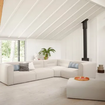 Módulo de sofá Mols L44 pieza de esquina - Beige - FDB Møbler