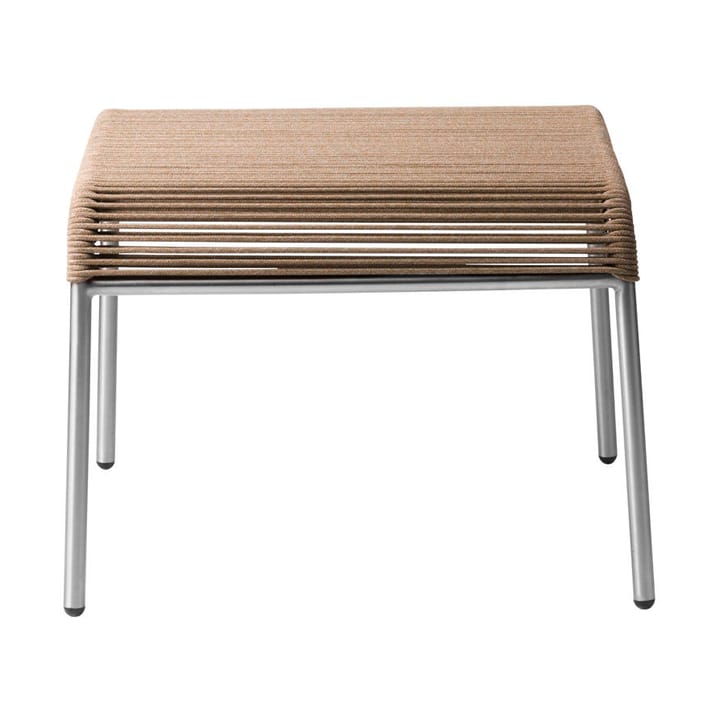 Reposapiés M20S Teglgaard Cord Footrest - Acero inoxidable mixto marrón - FDB Møbler
