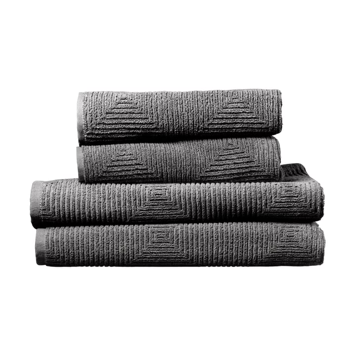 Set de toallas R33 Kirkeby 4 piezas - Granite gray - FDB Møbler