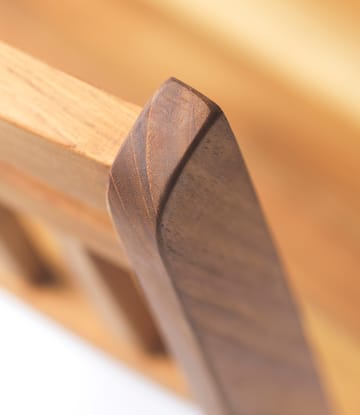 Silla de exterior M23 Lilleø - Teak-acero inoxidable - FDB Møbler