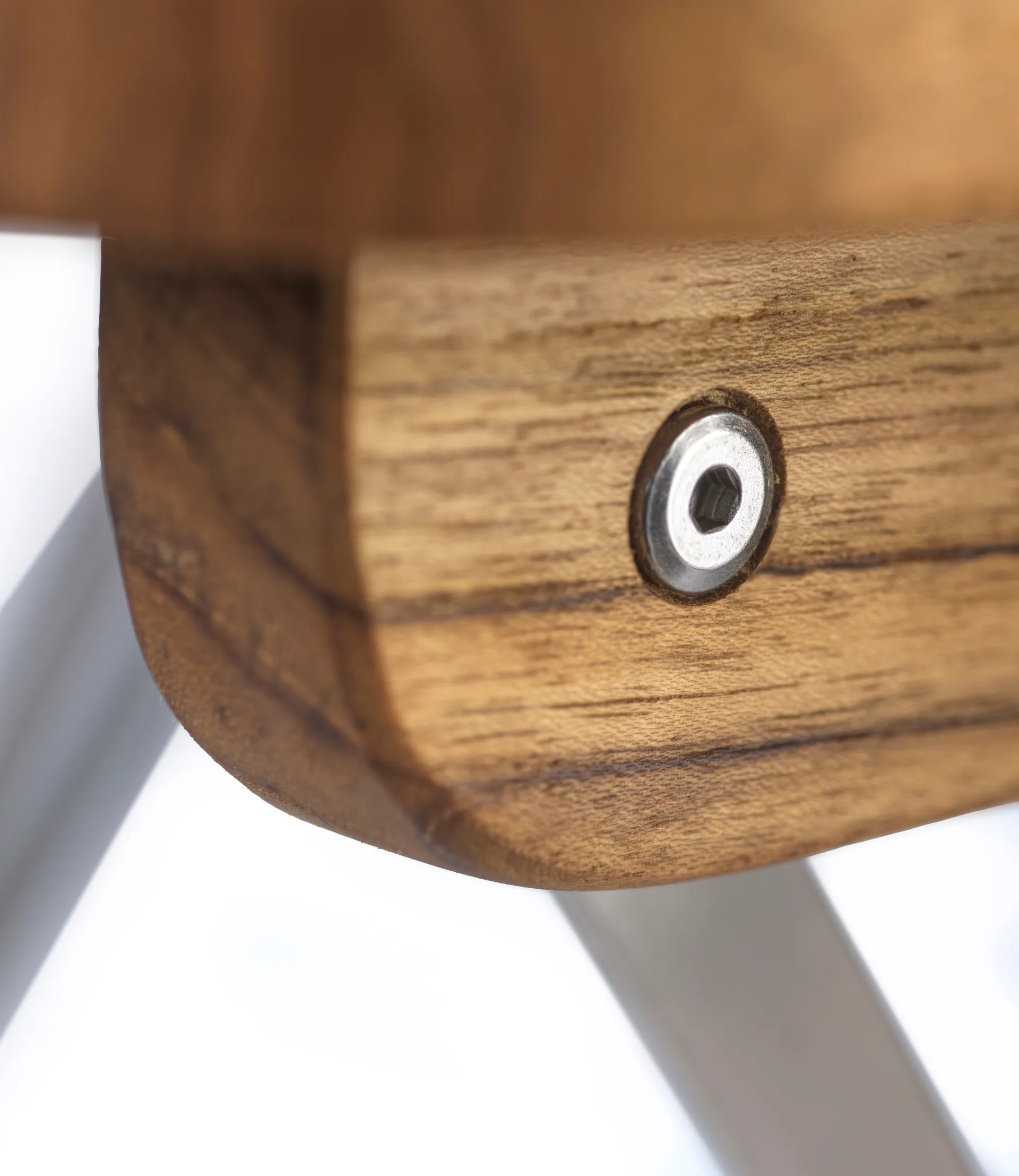 Silla de exterior M23 Lilleø, Teak-acero inoxidable FDB Møbler