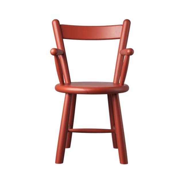 Silla infantil P9 - Beech red painted - FDB Møbler