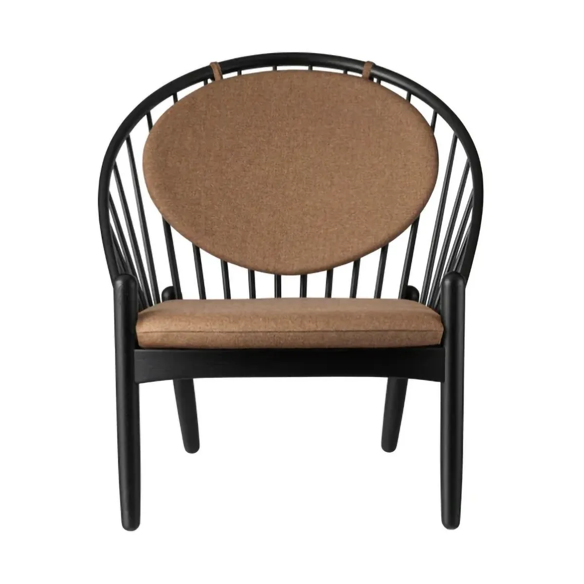 Silla J166 Jørna, Black painted oak-brown FDB Møbler