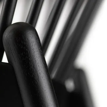 Silla J166 Jørna - Black painted oak-brown - FDB Møbler