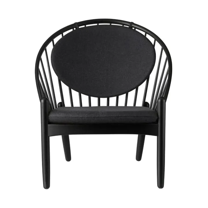 Silla J166 Jørna - Black painted oak-dark grey - FDB Møbler