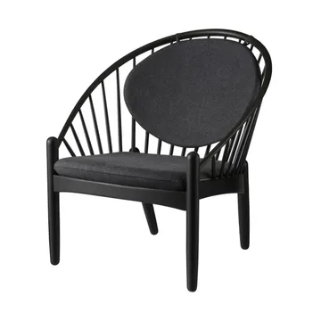Silla J166 Jørna - Black painted oak-dark grey - FDB Møbler