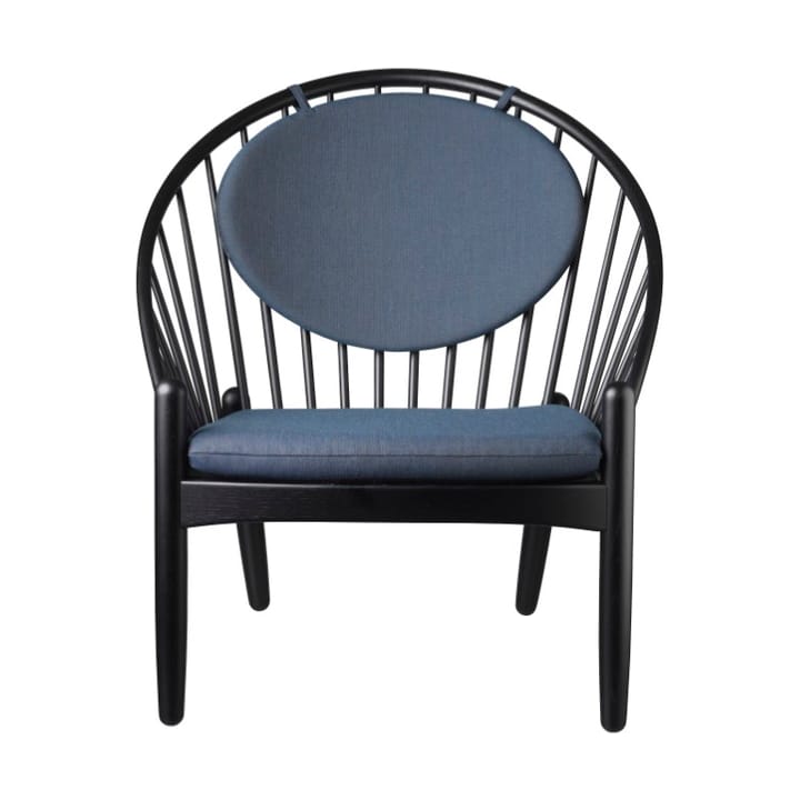 Silla J166 Jørna - Oak black painted-dark blue - FDB Møbler