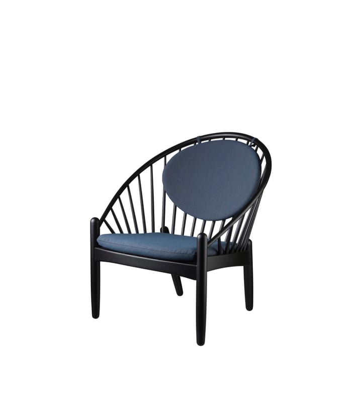 Silla J166 Jørna, Oak black painted-dark blue FDB Møbler