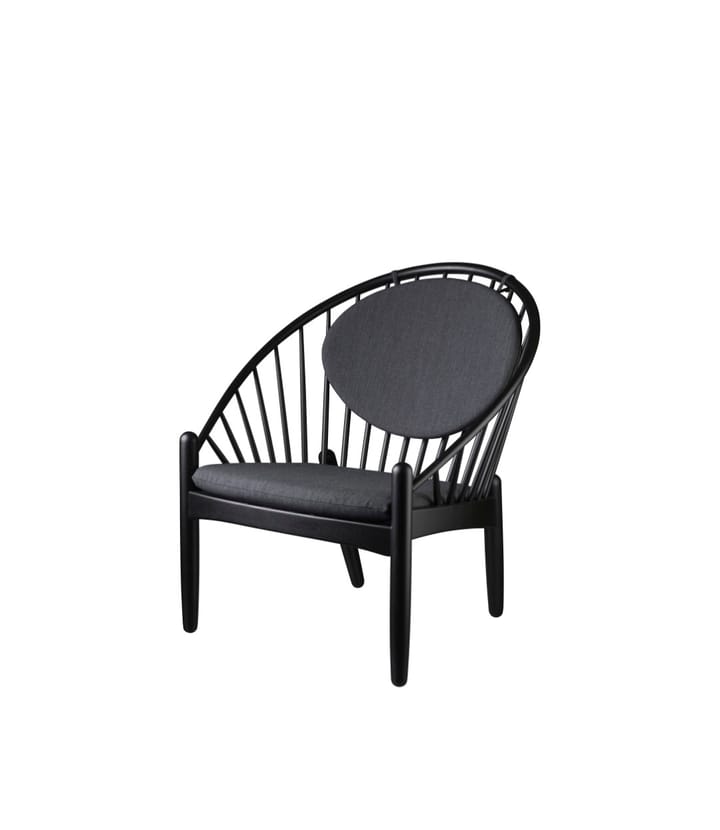 Silla J166 Jørna, Oak black painted-dark grey FDB Møbler