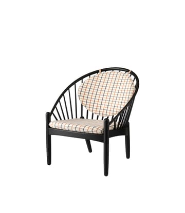 Silla J166 Jørna - Oak black painted-red diced - FDB Møbler