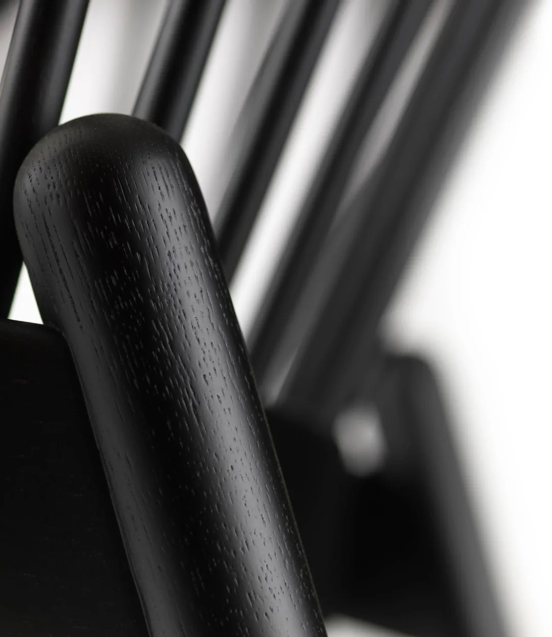 Silla J166 Jørna, Oak black painted-red diced FDB Møbler