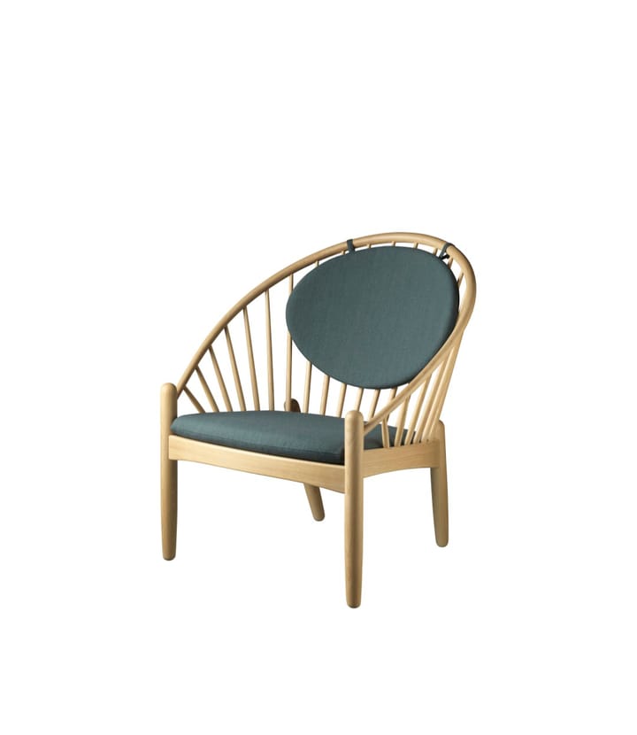 Silla J166 Jørna, Oak nature lacquered-dark green FDB Møbler